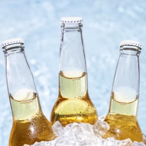 Chilled drinks in sunlight